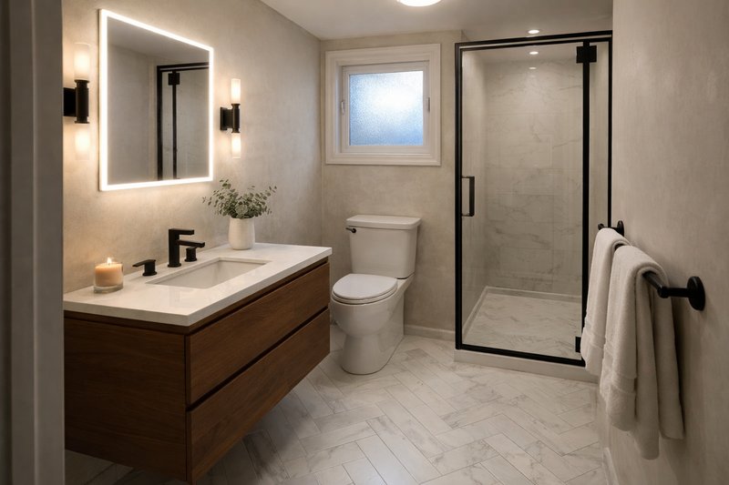 Bathroom - Quiet Luxury after AI renovation