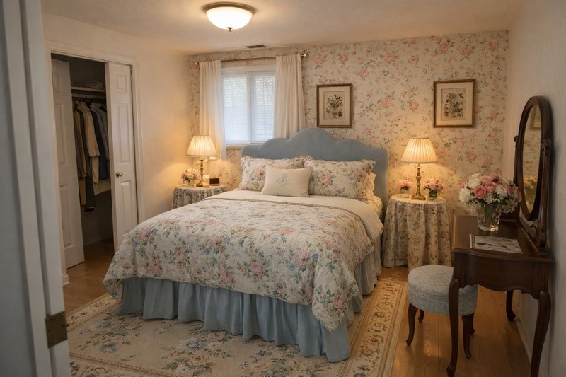 Guest Room - Grandmillennial after AI renovation