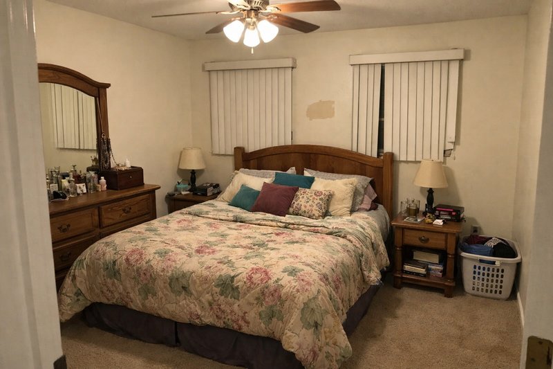 Master Bedroom - Dark Moody before renovation