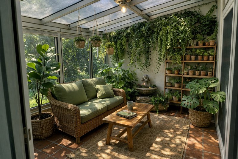 Sunroom - Biophilic after AI renovation